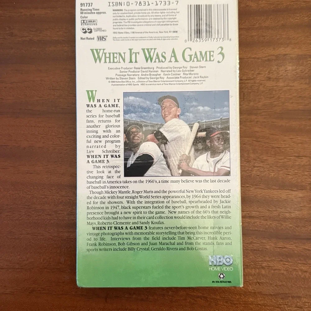 Bill‎ James Stat Book 1988, When It Was a Game 3 VHS, Baseball in the '80's VHS
